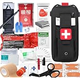 VVIITOP Med Kit Trauma Kit Bleeding Contral Pack, Emergency Survival First Aid Kits EMT IFAK Medical Kit for Severe Bleeding Control Military Camping and Hiking