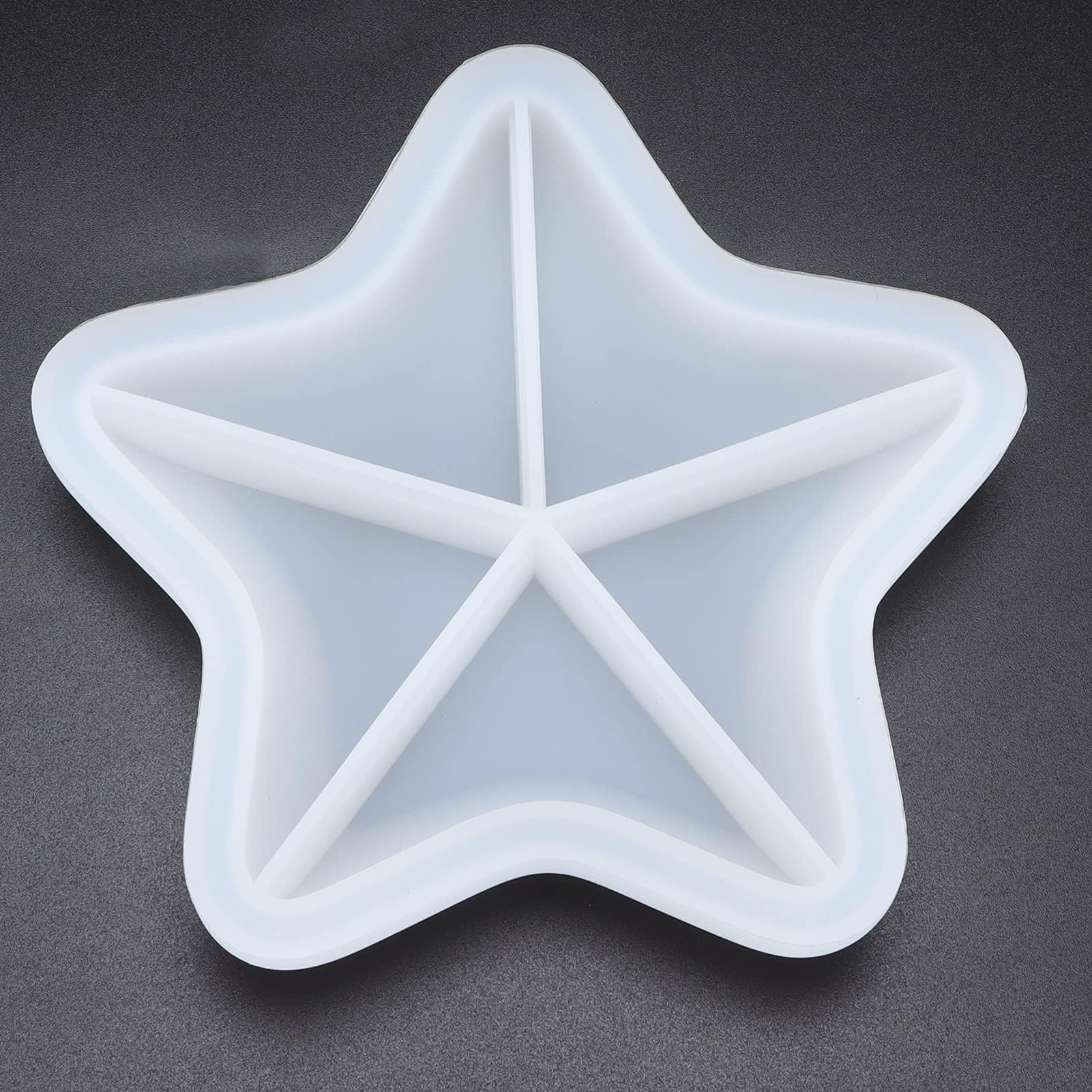 Star Tray Resin Mould, Seastar Storage Tray Silicone Casting Molds, Star Jewelry Storage Plate Dish Epoxy Silicone Mould for DIY Craft