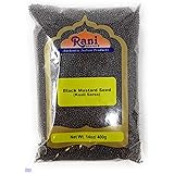 Rani Black Mustard Seeds Whole Spice (Kali Rai) 14oz (400g) All Natural ~ Gluten Friendly | NON-GMO | Vegan | Indian Origin