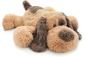 WEIGEDU Floppy Stuffed Dog Puppy Plush Toy, Huggable Beagle Labrador Retriever Stuffed Animal Dogs for Kids Girls Boys Baby Birthday Gift, 20 inch, Brown