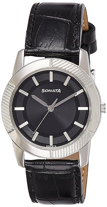 Analog Black Dial Mens Watch - 7100SL01