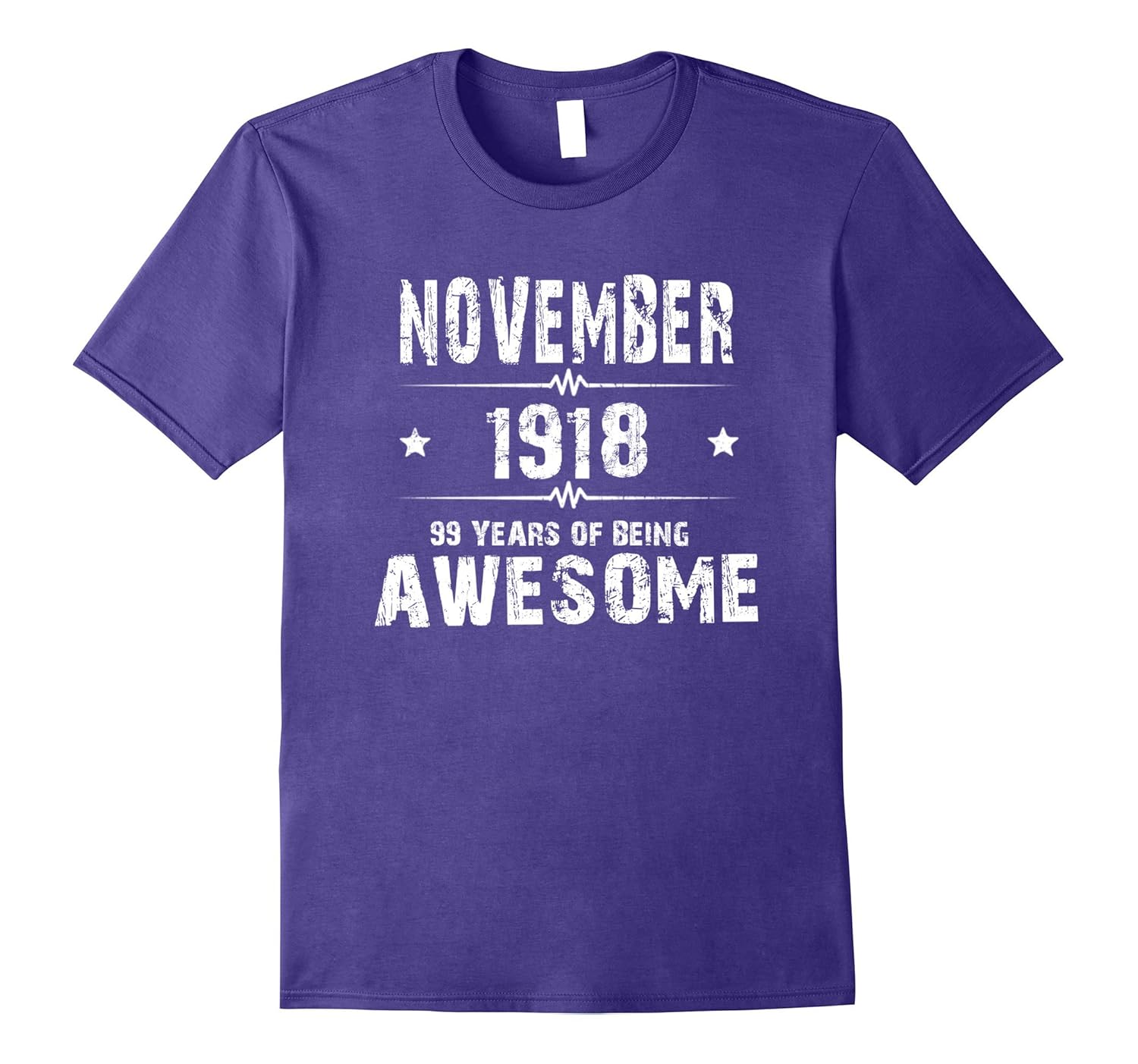 99 Year Old Shirt. Gift for Birthday November 1918 Shirt-Rose