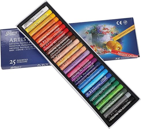 Oil Pastels Set Art Soft Oil Pastels Professional Painting Oil Pastel Drawing Crayons Oil Painting Sticks Vivid Color Washable Round Oil Pastels For Artists Kids Adult Student 25 Colors Amazon Co Uk Kitchen