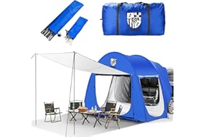 STEINBRÜCKE SUV Tent - Car Camping Tent 1-4 Person, PU4000mm Waterproof, Easy Setup, Extra Large Space for Family Camping, Hiking, and Outdoor Adventures