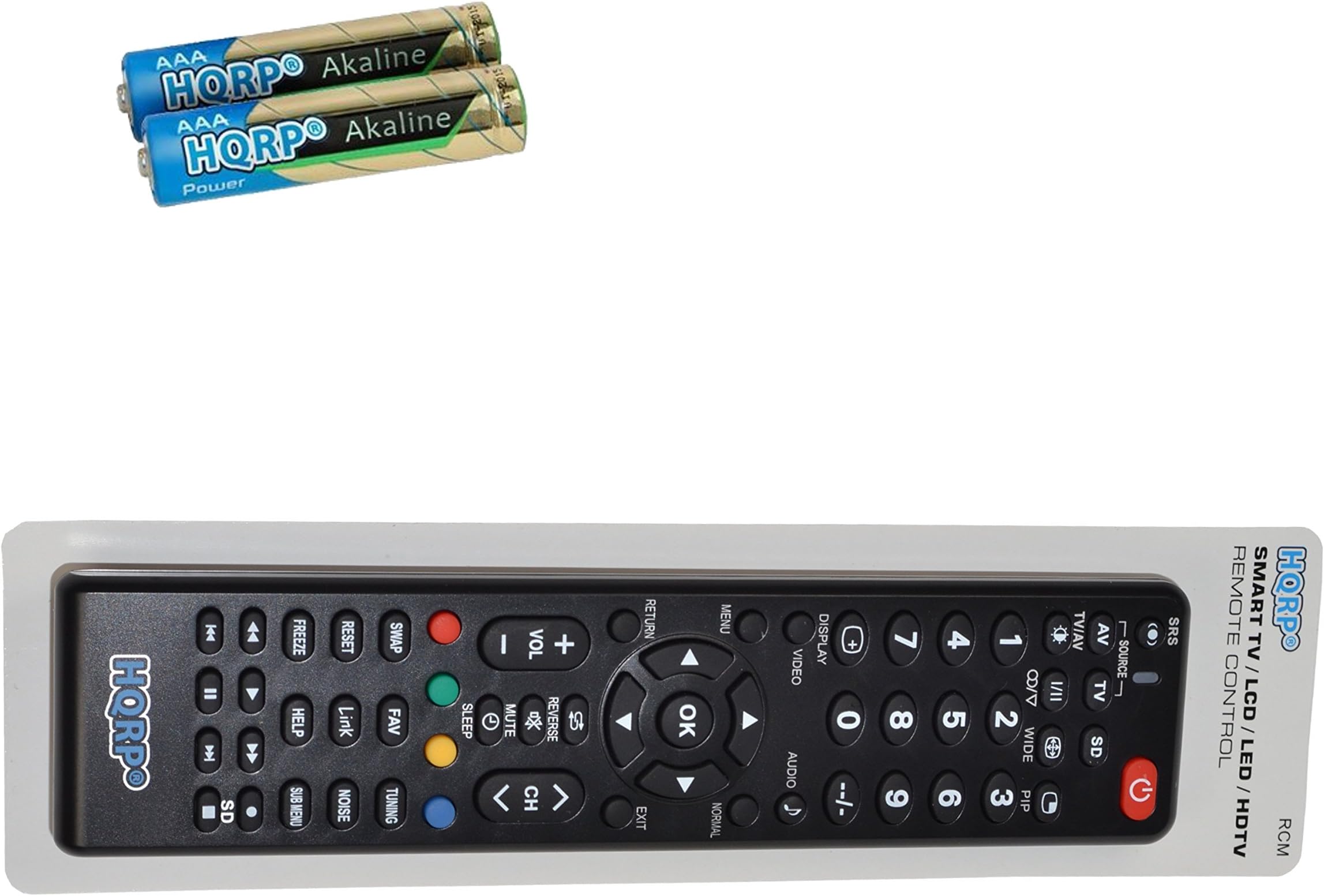 HQRP Remote Control fits Panasonic TH-37PR11UK TH-37PR9U TH-37PWD7UY TH-37PWD8UK TH-37PX25U-P TH-37PX50U LCD LED HD TV Smart 1080p 3D Ultra 4K Plasma