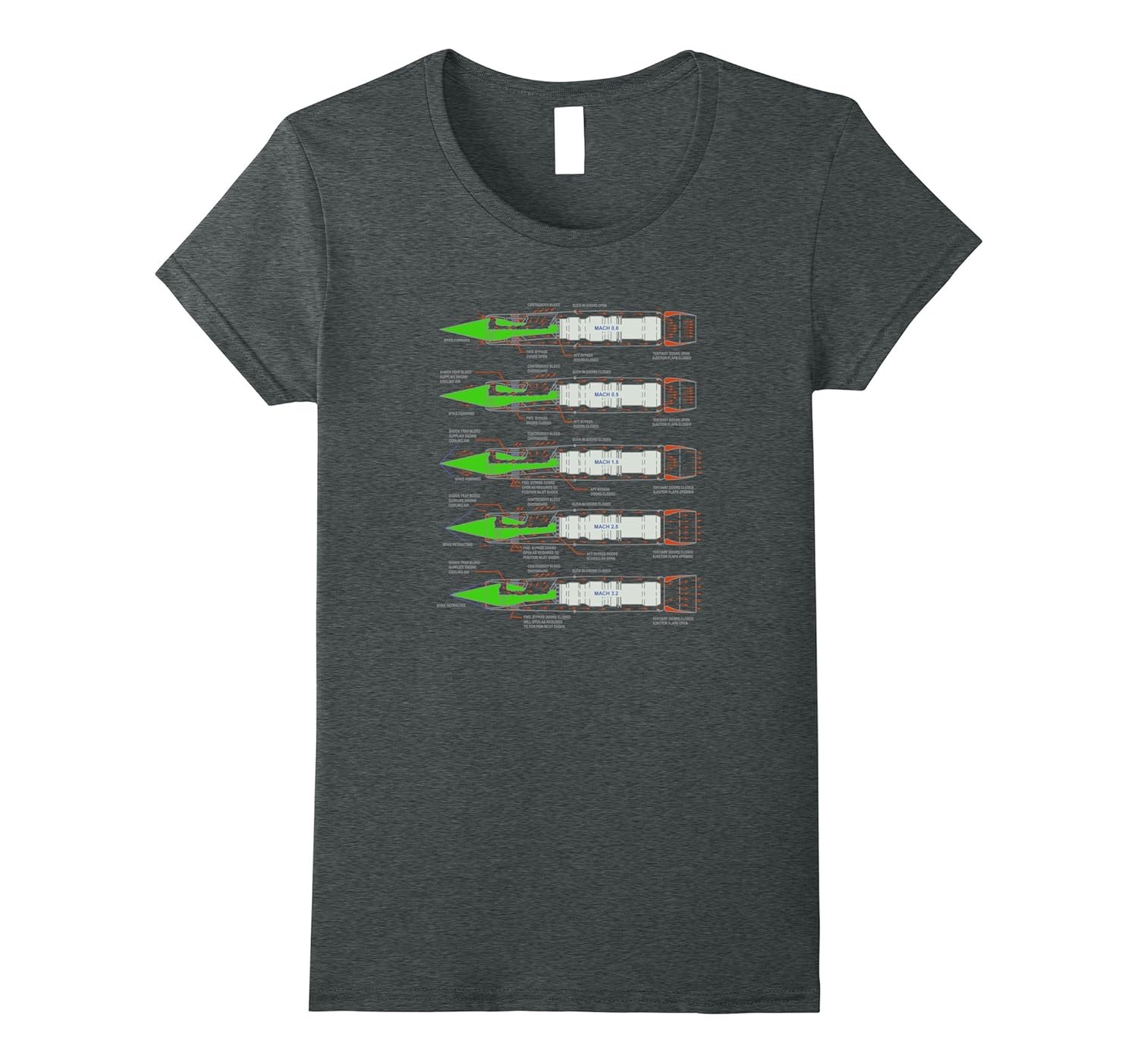 SR-71 Hubu Blackbird Aircraft J58 Engine Diagram Shirt-4LVS