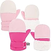 Sea Zaela Baby Toddler Winter Snow Gloves Waterproof Mittens Fleece Lined Infant Baby Boys Girls Winter Warm Gloves 0-4 T