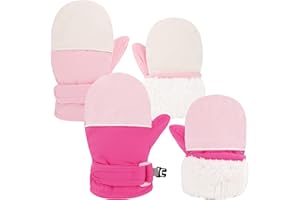 Sea Zaela Baby Toddler Winter Snow Gloves Waterproof Mittens Fleece Lined Infant Baby Boys Girls Winter Warm Gloves 0-4 T