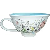 Silver Buffalo Disney Alice in Wonderland Sketch Scene Ceramic Teacup and Saucer Plate, 12 Ounces