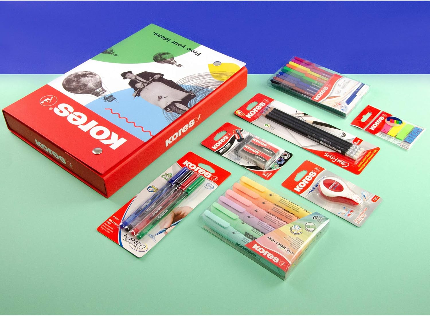Kores, Stationary Kit, School Supplies, Stationary Set, Back to School Stationery Set, Uni Essentials, Office Accessories - Image 3