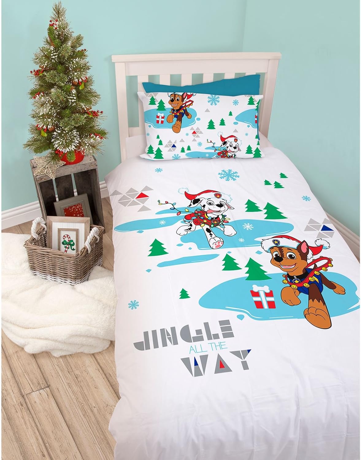 cot bed christmas duvet
