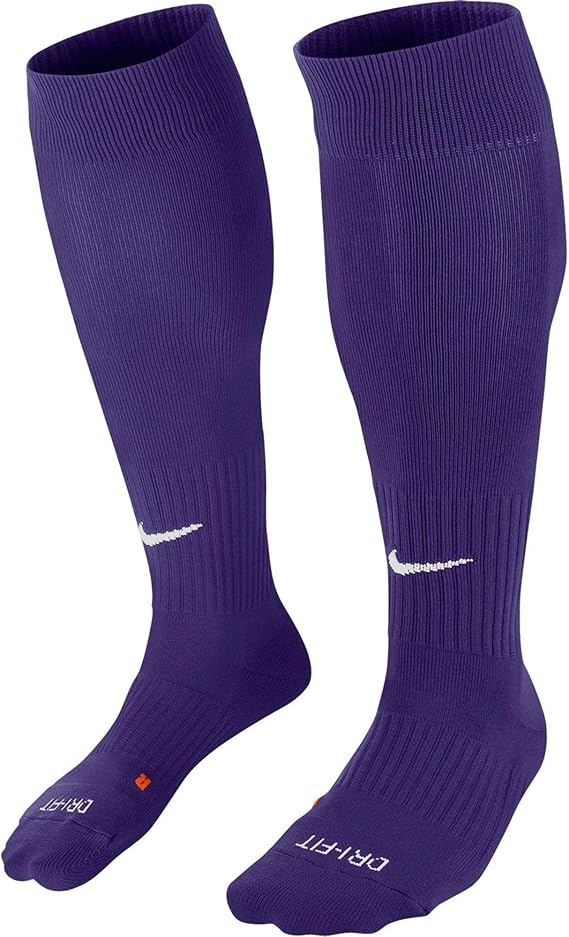 white and purple nike socks