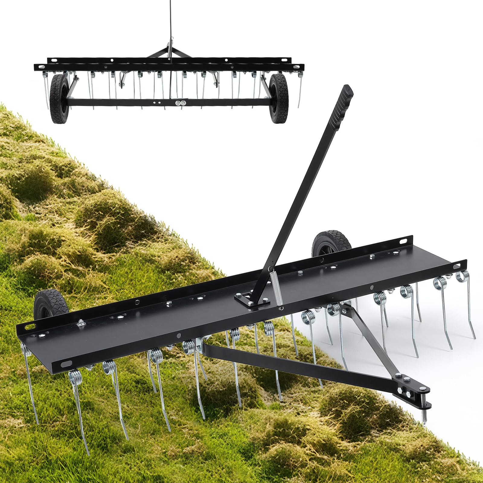 Lawn Dethatcher, 46 Inch Tow Behind Dethatcher with