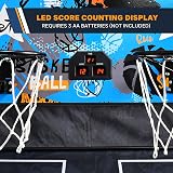SereneLife Dual Hoop Basketball Arcade Game Indoor LED Scoreboard Foldable Fun view 3