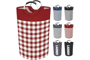 BlissTotes Laundry Sorter, Laundry Hamper Cart with Heavy Duty Laundry Organizer Laundry Basket Laundry Clothes Separator Hamper, Red, XL