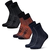 DANISH ENDURANCE Hiking Socks, Lightweight, Merino Wool Socks for Men & Women, Moisture Wicking & Thermal, 3 or 5 Pack