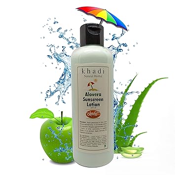 Khadi Herbal Aloe Vera Sun Expert SPF 30 PA Fairness UV Sunscreen Lotion, 200 ml