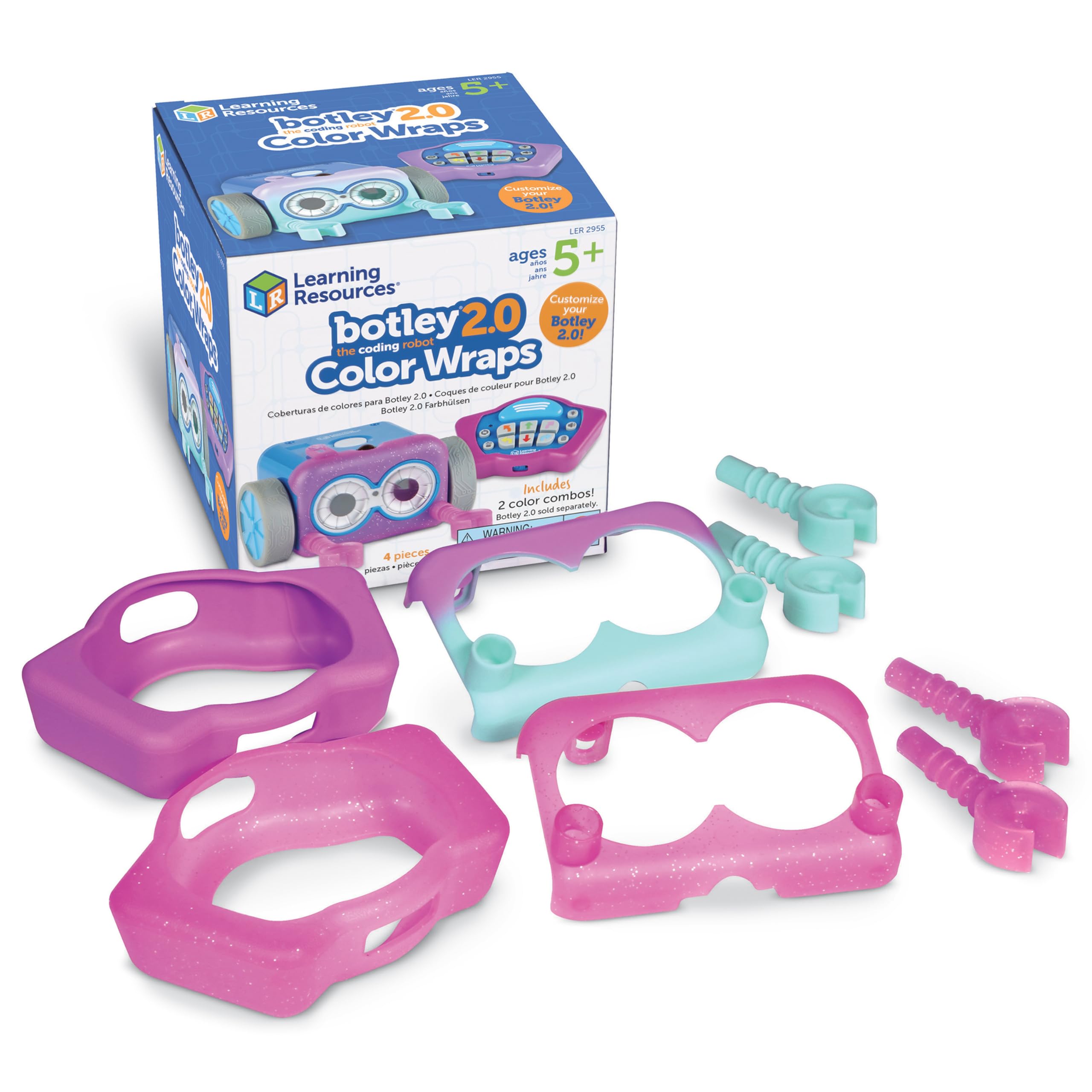 Learning Resources Botley 2.0 Colour Wraps: Purple Pack, Accessory Pack, Botley Not Included