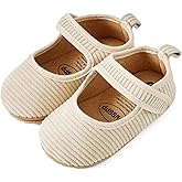 Jastore Baby Girls Shoes Princess Dress Mary Jane Flats Newborn Infant First Walking Shoes Soft Rubber Sole House Indoor Slippers