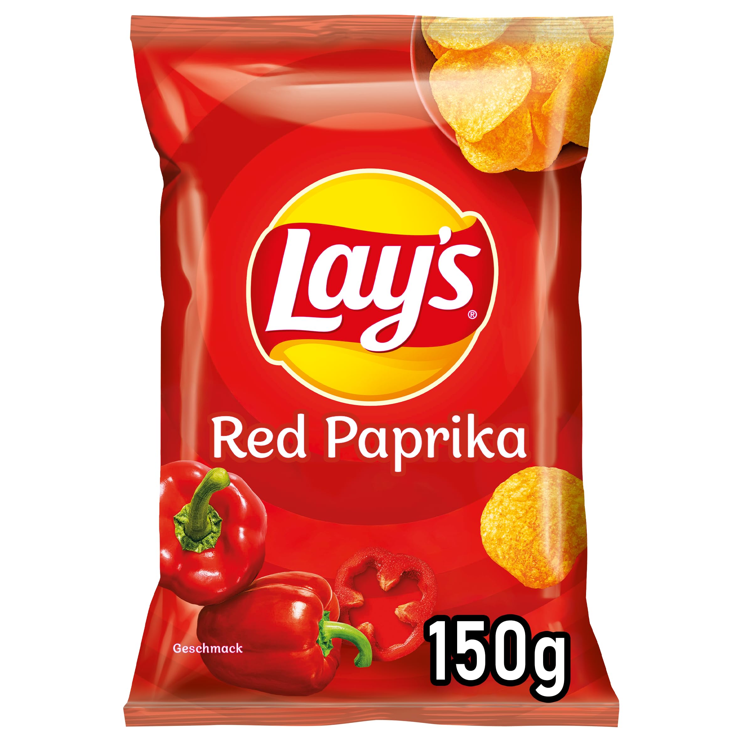 Lay's Red Paprika – Knusprig gewürzte Kartoffelchips für eine gelungene Party, 9 x 150 g (Verpackungsdesign kann abweichen) 3