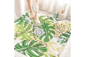 Mofonky Shower Mat Non Slip: 31 x 31 Inch Shower Mats for Inside - Extra Large Square Anti Slip Shower Matt for Elderly