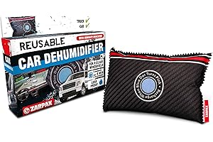 Zarpax Car Dehumidifier - Rechargeable for Car, Auto, Truck, Van, SUV and RV/Motorhome Moisture absorber Dark Grey, Pack of 1