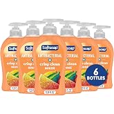 Softsoap Antibacterial Liquid Hand Soap, Crisp Clean Scent, 11.25 fl oz | Paraben-Free, Phthalate-Free, Washes Away Germs, Bathroom Hand Soap, Kitchen Hand Soap, Daily Handwashing, Gentle on Hands