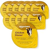 Amazon Basics Wet Dog Food, Chicken Dinner, Made with Real Chicken, 3.5 oz Cup (Pack of 12)