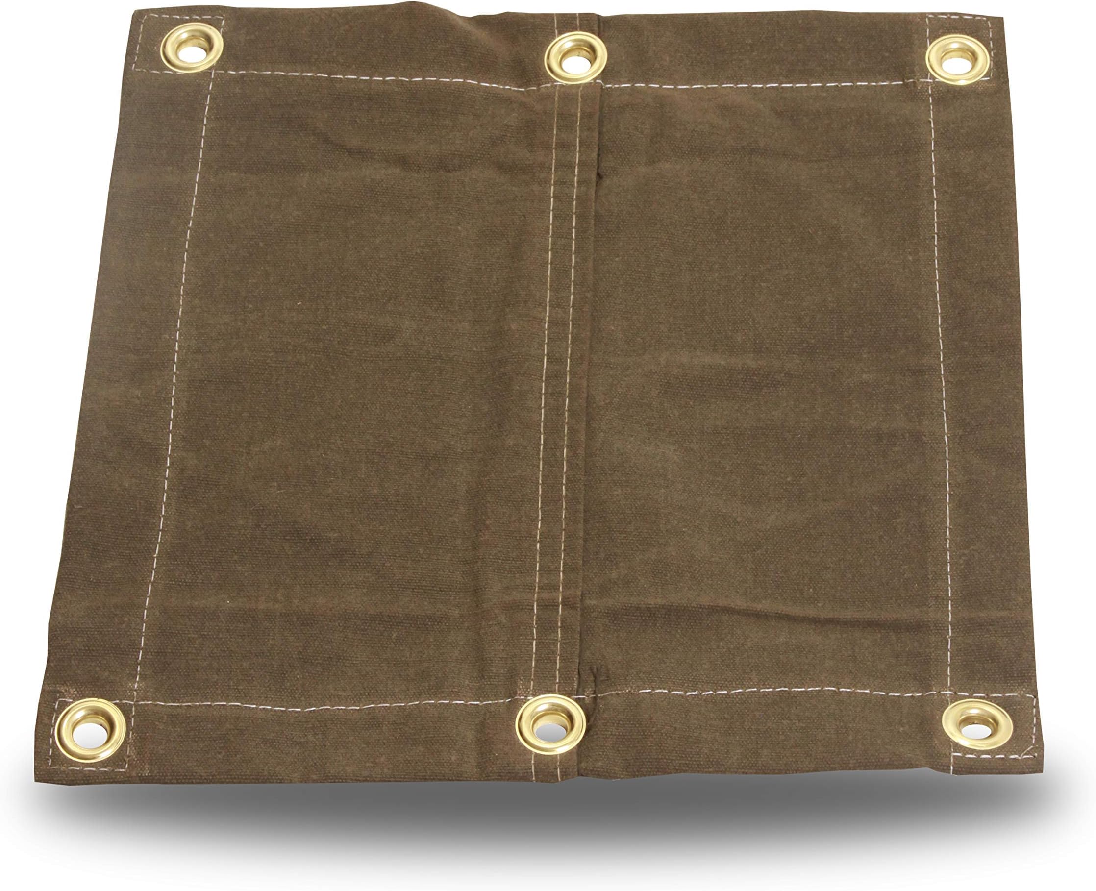 5X7 18oz Heavy Duty Canvas Tarp with Grommets - OD Green - Water, Mold and Mildew Resistant