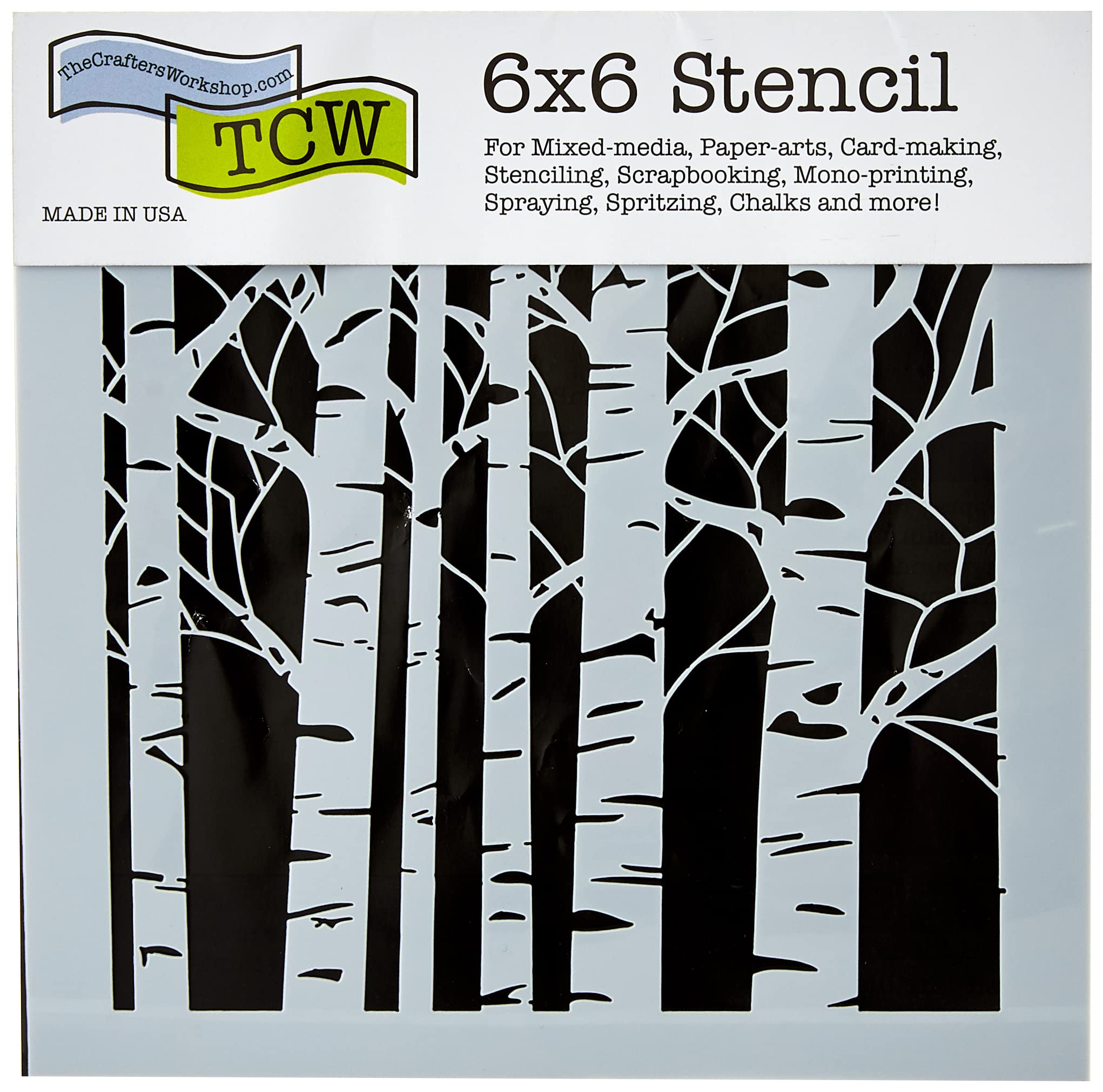 The Crafter's Workshop Aspen Trees Mini Template