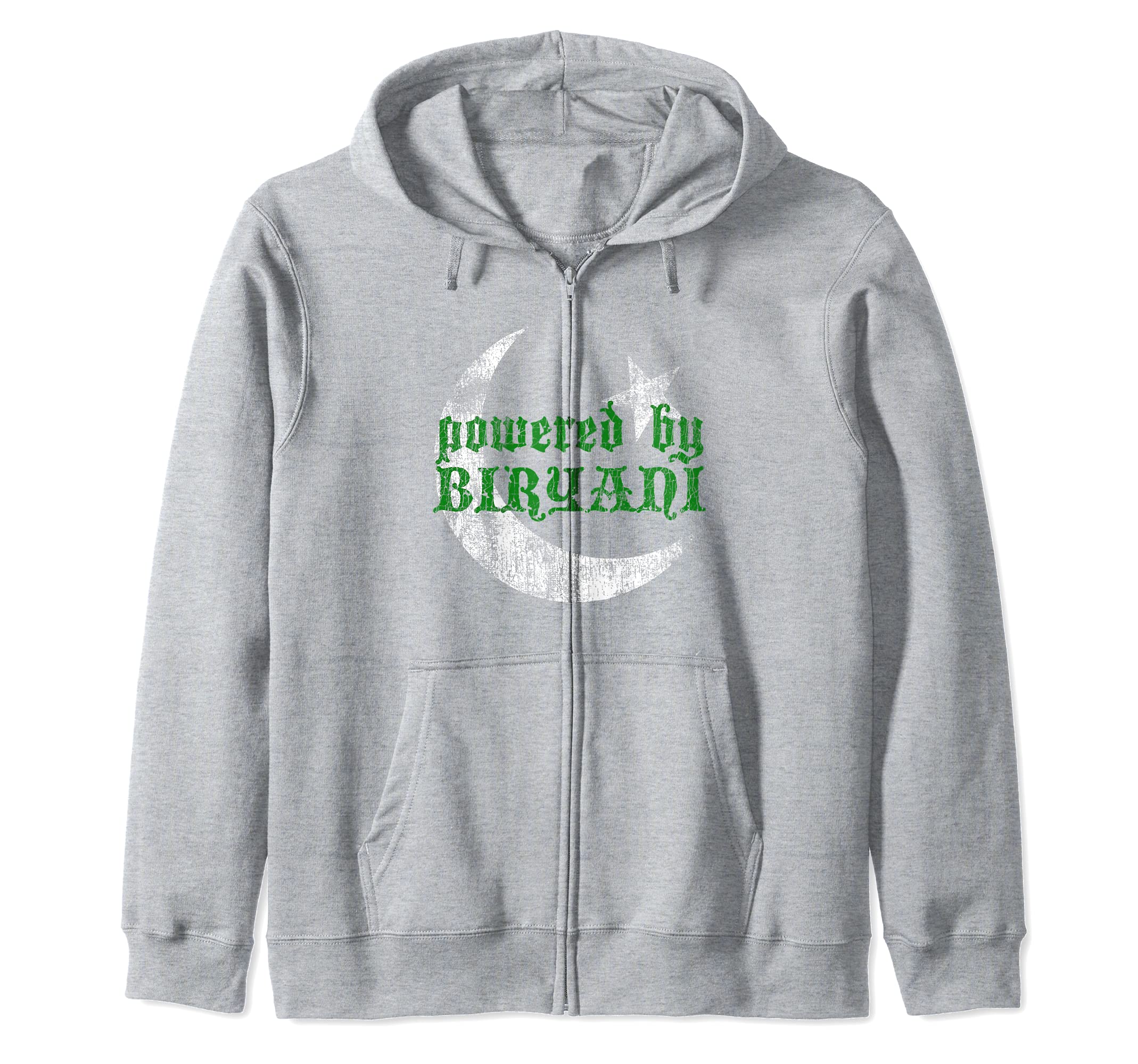 Pakistani Flag Gift - Pakistan Cricket - Powered by Biryani Zip Hoodie
