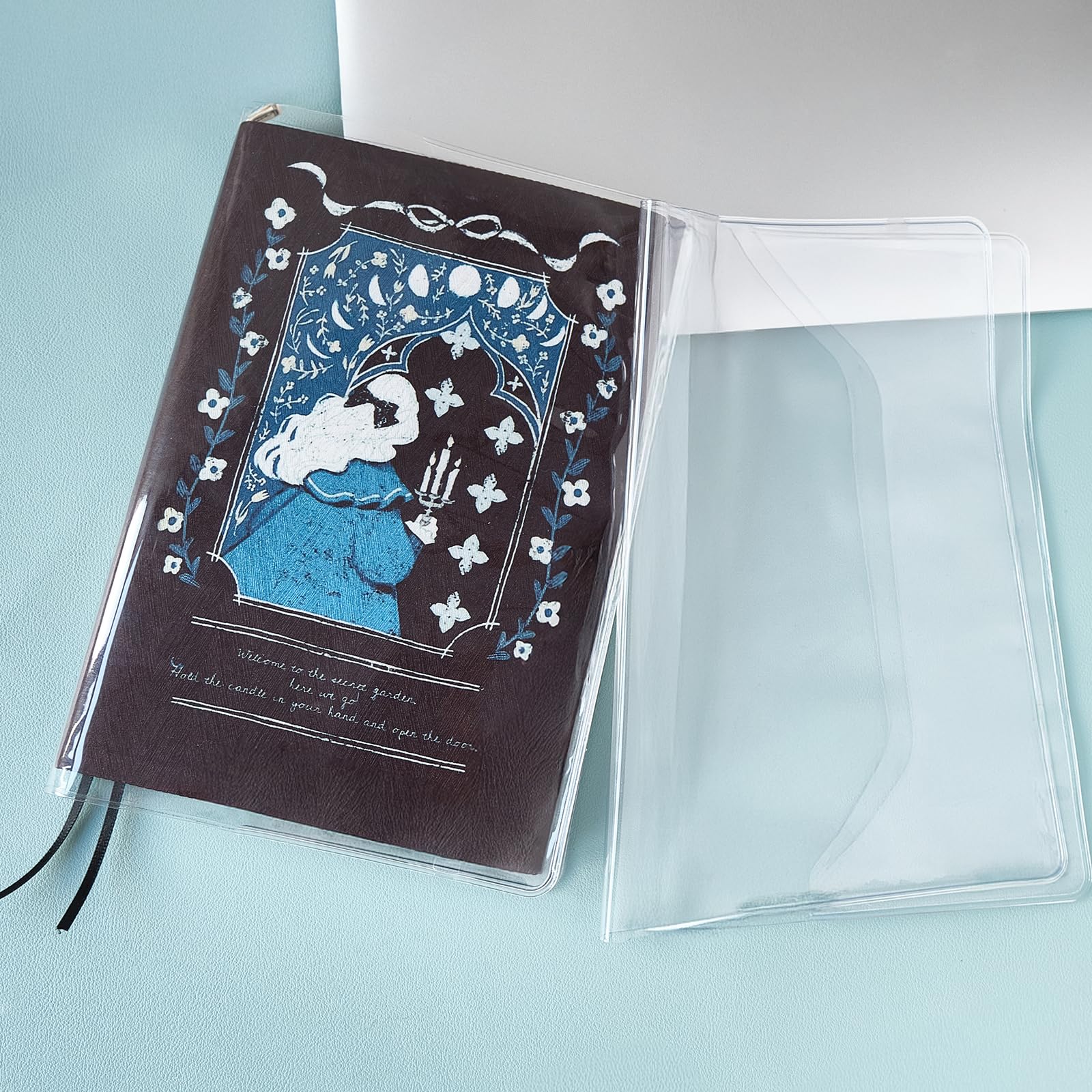 Photo 1 of A5 Clear Book Covers for hardcover. PVC Book Cover Protector. Plastic Clear A5 Cover 8.7X6.1 inces