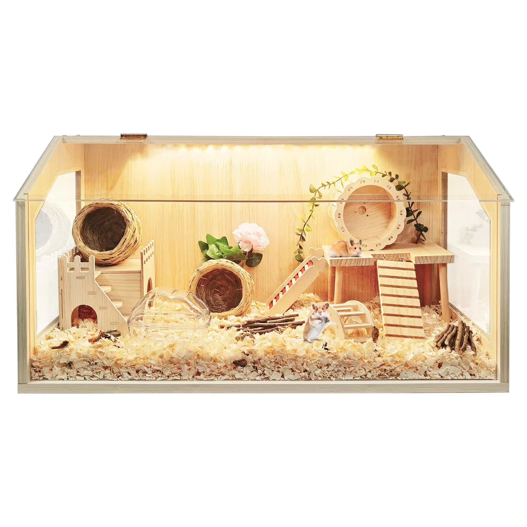 Stunning Hamster Cage Habitats With Play And Climbing Areas image