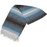 Canyon Creek Mexican Style Falsa Yoga Blanket (Blue)