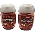 Bath and Body Care - Travel Size Sanitizer - 2 piece Bundle Set Hand Gel - 1 Fl Oz each LIMITED EDITION Scent (CHAMPAGNE APPLE & HONEY)