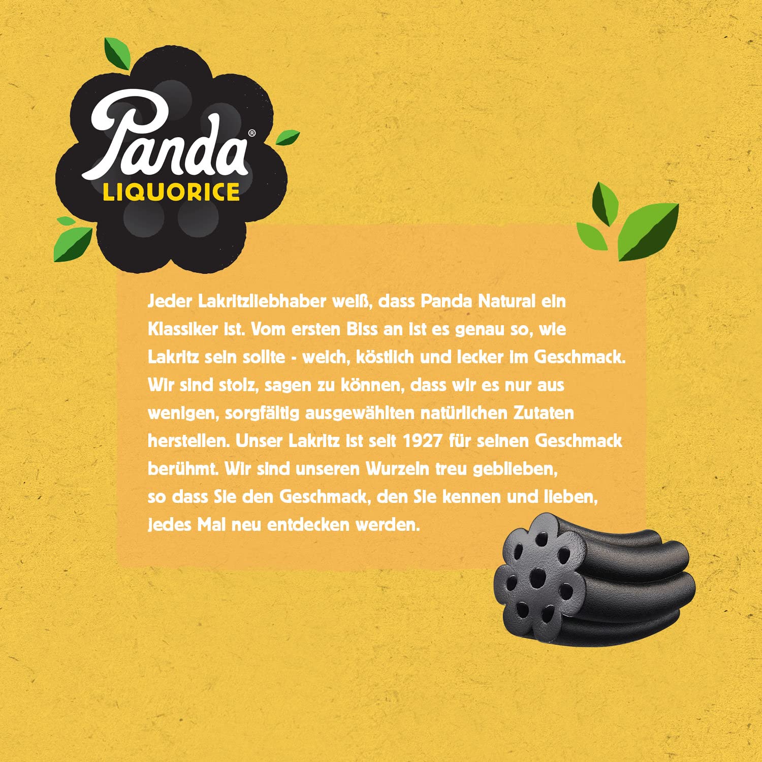 Panda ® | Natürliche weiche Original Lakritz Süßigkeiten | Pure Panda Lakritz süß mit nur vier natürlichen Zutaten gemacht | Vegan, fettfrei & künstlich frei | 240 Gr x 12 Beutel Pack 5