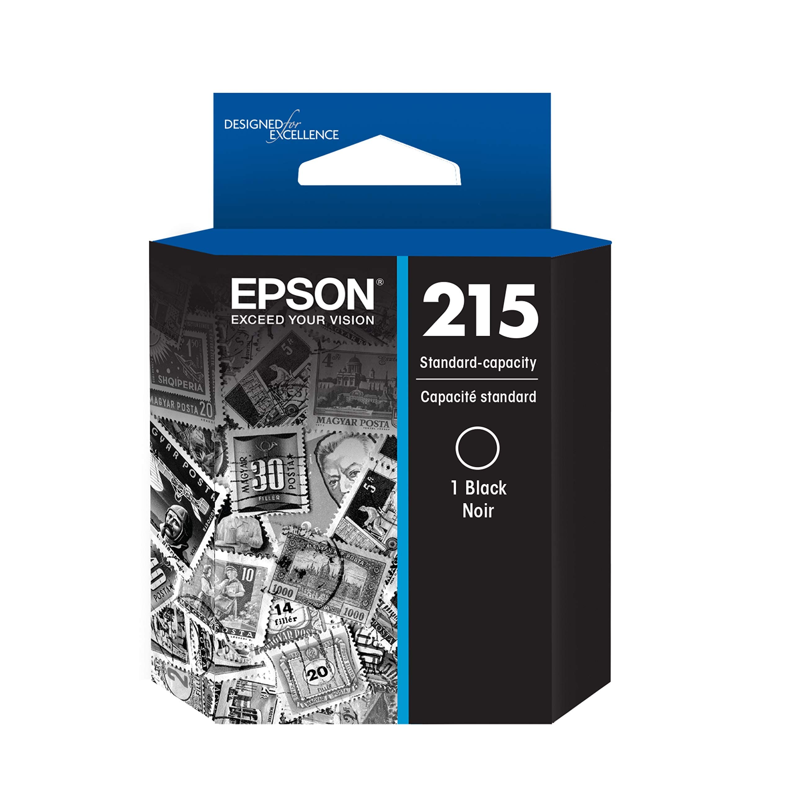 Cartucho negro de capacidad estándar EPSON 215 (T215120-S) Funciona con WorkForce WF-100, 110 y EC-110
