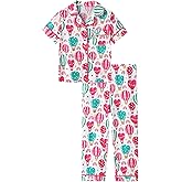 BambooBud Little Kid's Pajama Set 2Piece Toddler Boys Girls Pjs Sets Button Down Sleepwear Viscose from Bamboo Pjs 2-10Y