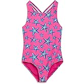 Lands' End Girls' UPF 50+ Stretch Crisscross Back One Piece Swimsuit