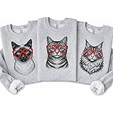 Cat Valentine Sweatshirt – Happy Meowentine’s Day Kitty Lover Shirt, My Cat Is My Valentine Multi