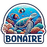 Bonaire Sticker 4 Inch City Travel Souvenir Destination - Waterproof Vinyl Decal for Laptop Water Bottle Car Tumbler - Durable Aesthetic Long-Lasting Stickers for Adults ID44990