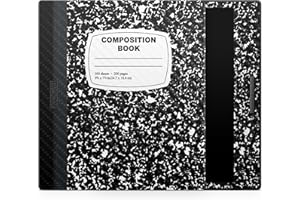 VISION SIGNS & GRAPHICS Carbon Fiber Tablet Skin Compatible with BOOX Go Color 7 (2024) - Composition Book - Premium 3M Vinyl Protective Wrap Decal Cover - Easy to Apply | Crafted in The USA by MightySkins