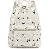 Dezcrab Corduroy Mini Backpack Purse Fashion Small Backpack Casual Daypack for Women Girls School Travel (Bow Tie)