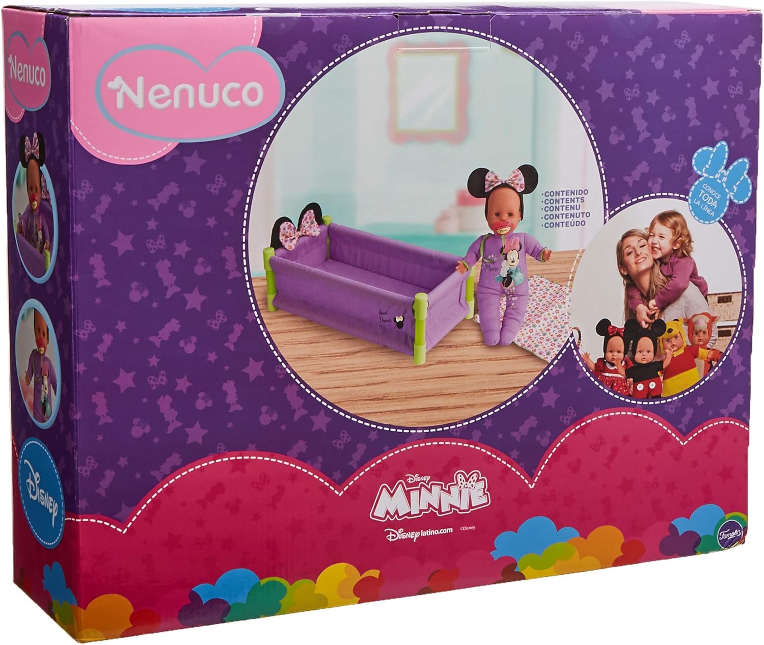 nenuco minnie mouse con cuna