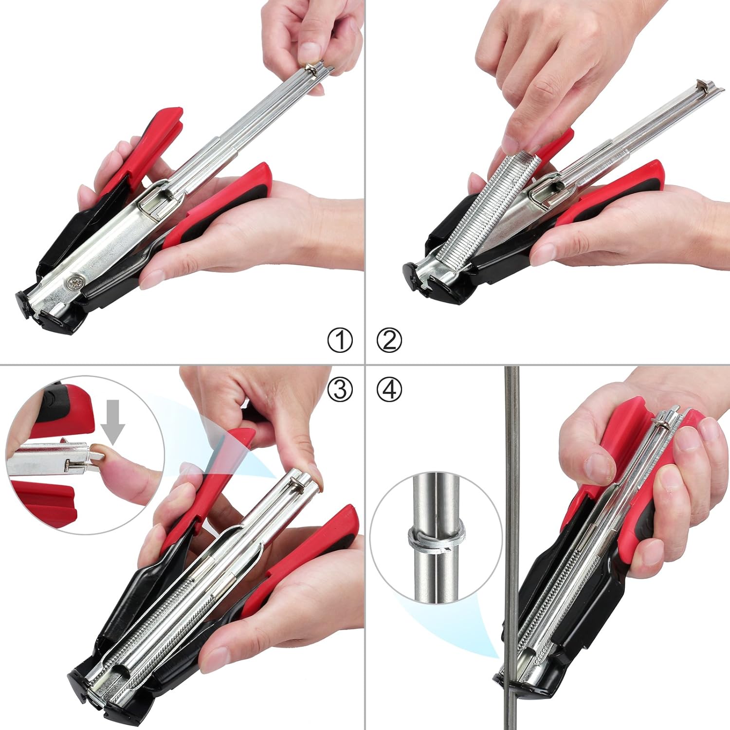 Proster Hog Ring Pliers Automatic Fencing Pliers with 2500PCS