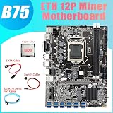 Lodokdre B75 ETH Motherboard 12 PCIE to USB LGA1155 G620 CPU SATA3.0 view 6