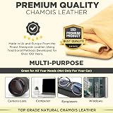 CarMax Premium Natural Chamois Leather Five Pack for Car Detailing view 3