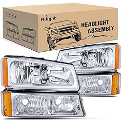 Nilight Headlight Assembly for 2003 2004 2005 2006