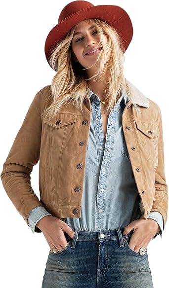 lucky brand womens suede jacket