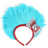 elope Dr. Seuss Cat in the Hat Thing 1 & Thing 2 Fuzzy Headband Standard - Blue